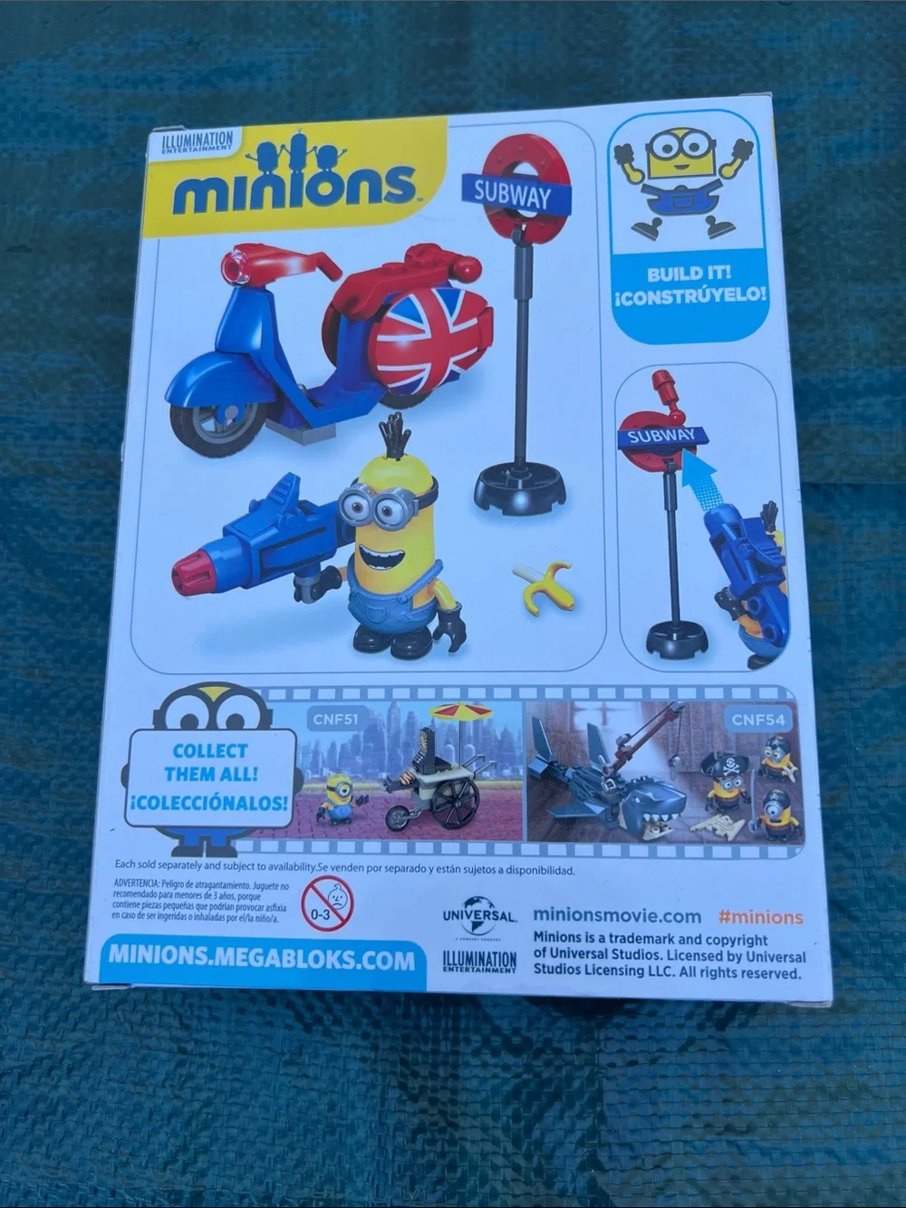 Minions Mega Bloks Scooter Escape Building Set